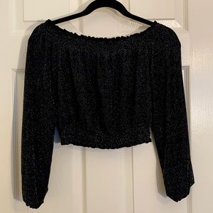 Cute sparkle crop top